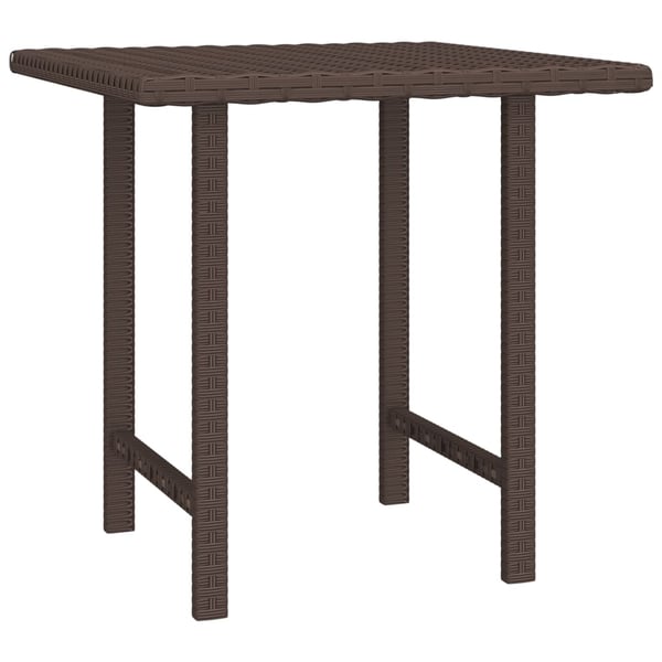 vidaXL sideborde 3 stk. til haven polyrattan brun