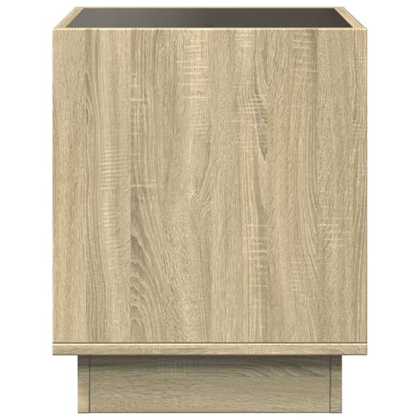 vidaXL Salongbord med Infinity LED sonoma eik 50x50x50 cm