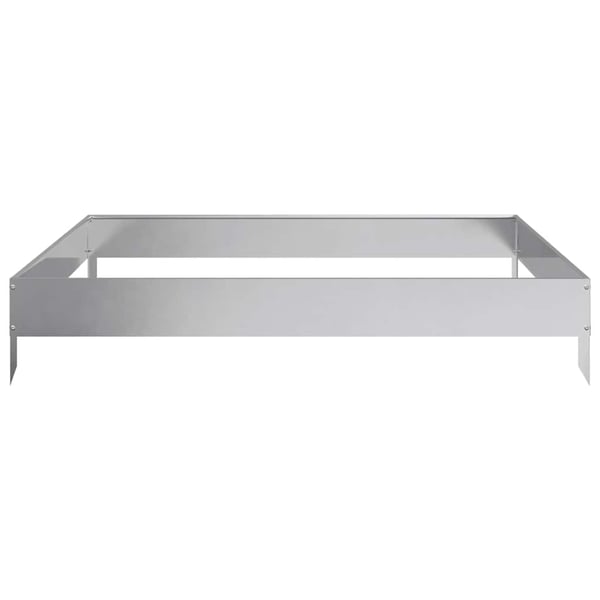 vidaXL Høybed 100x100x18,5 cm galvanisert stål
