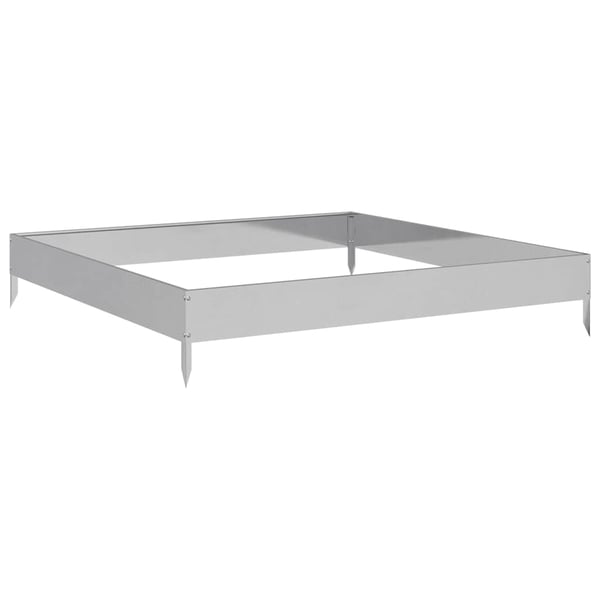 vidaXL Høybed 100x100x18,5 cm galvanisert stål