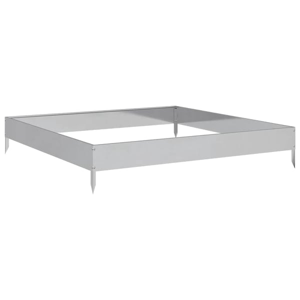 vidaXL Høybed 100x100x18,5 cm galvanisert stål