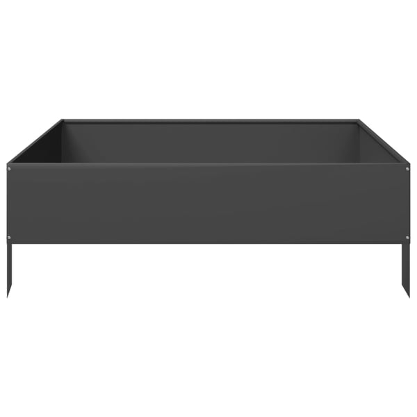 vidaXL højbed 100x100x33,5 cm stål sort