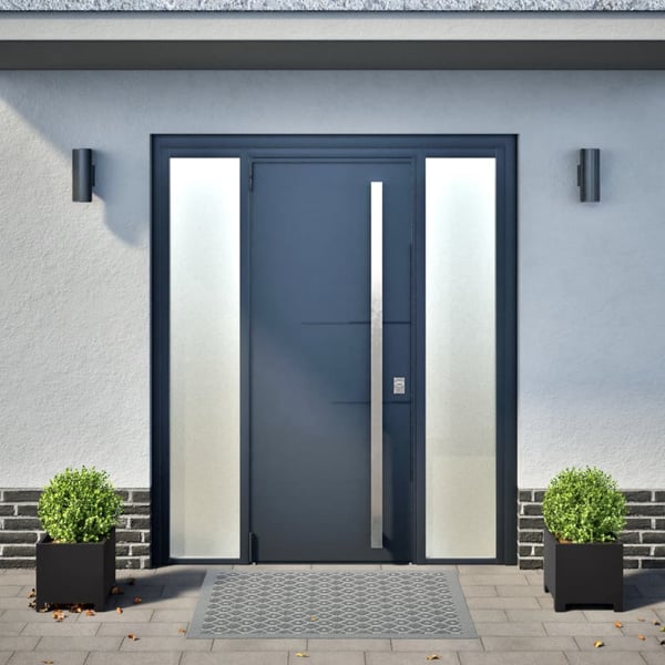 vidaXL Plantekasser 2 stk svart 30x30x30 cm stål