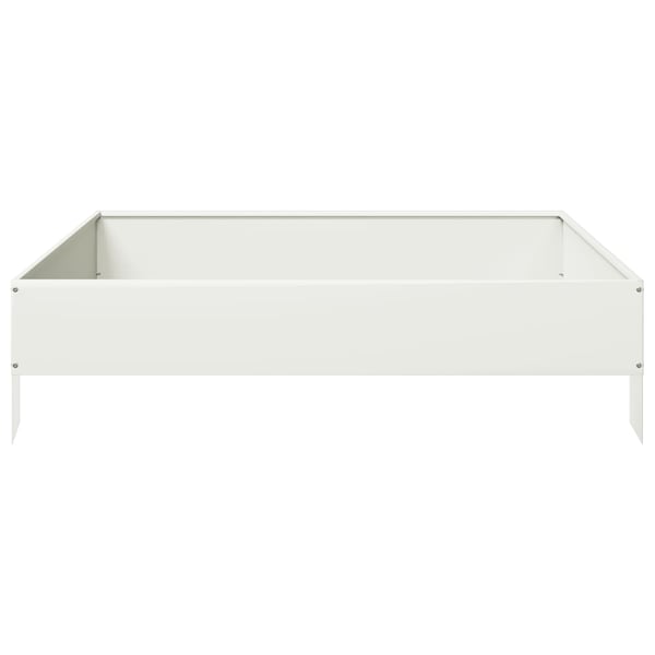 vidaXL Høybed hvit 100x100x26 cm stål
