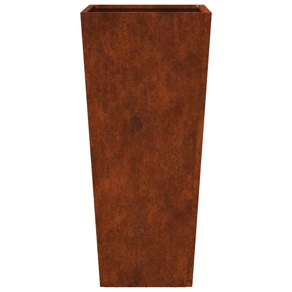 vidaXL Hageplanter 2 stk 35x35x75 cm oksidert stål