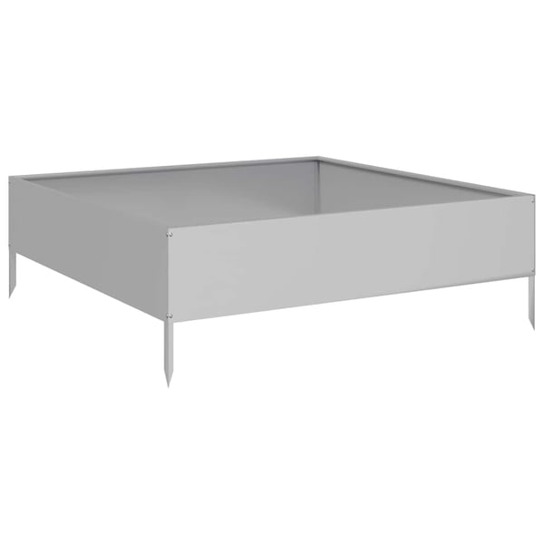 vidaXL Høybed 100x100x33,5 cm galvanisert stål