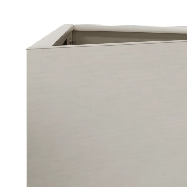 vidaXL hageplanter 2 stk trekantet 30x26x75 cm oksidert stål