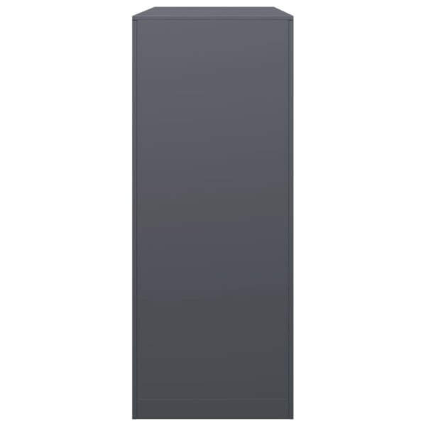 vidaXL Vedstativ antrasitt 100x40x100 cm stål