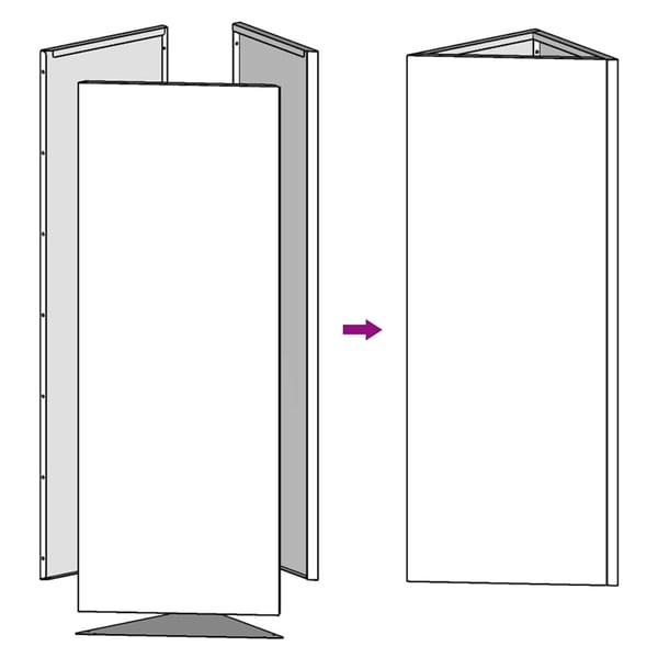vidaXL Plantekasser 2 stk trekantet 40x40x75 cm galvanisert stål