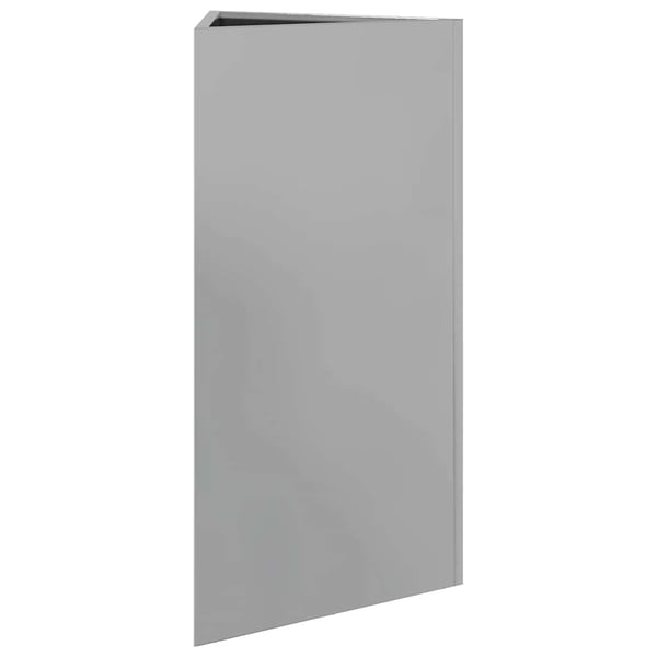 vidaXL Plantekasser 2 stk trekantet 40x40x75 cm galvanisert stål