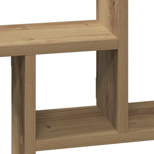 vidaXL Vegghyller 2 stk artisan eik 50x12x50 cm konstruert tre
