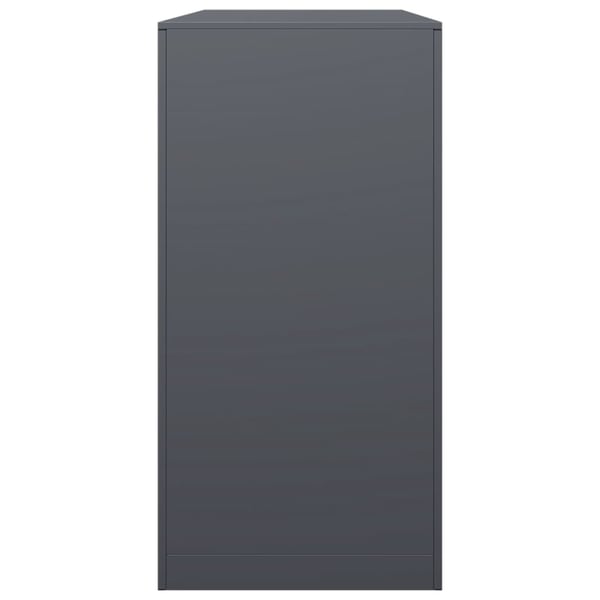vidaXL Vedstativ antrasitt 100x40x80 cm stål