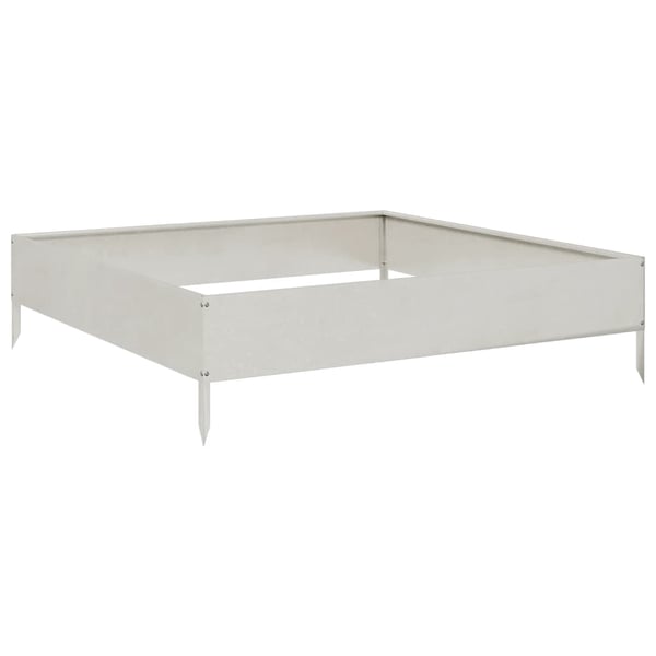 vidaXL Høybed 100x100x26 cm rustfritt stål
