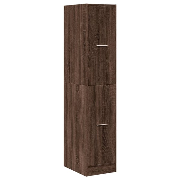 vidaXL Apotekskap brun eik 30x41x144,5 cm konstruert tre