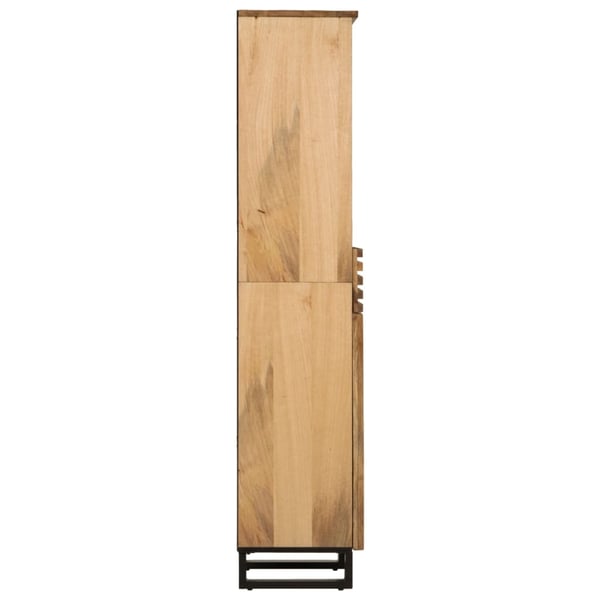 vidaXL Skjenk 38x34x160 cm grovt heltre mangotre