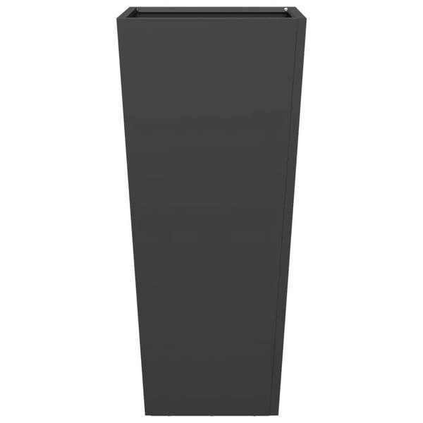 vidaXL plantekrukke 35x35x75 cm stål sort