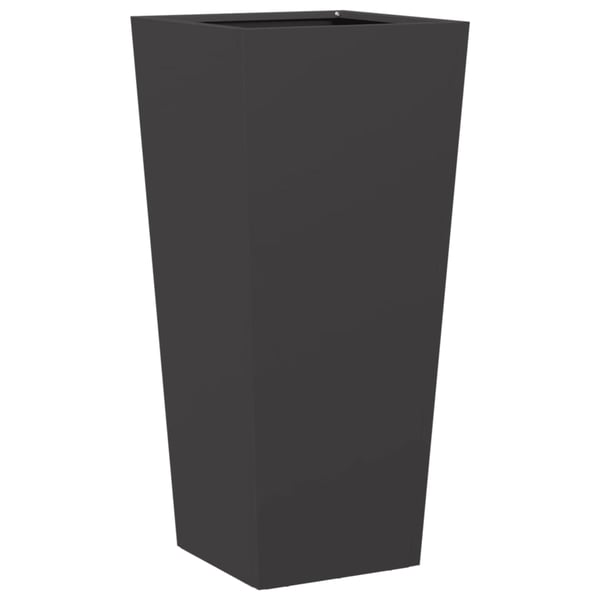 vidaXL plantekrukke 35x35x75 cm stål sort