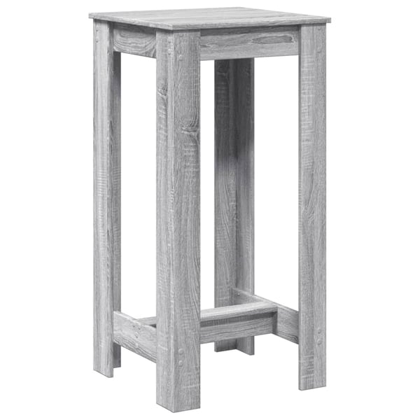 vidaXL Barbord grå sonoma eik 51x50x103,5 cm konstruert tre