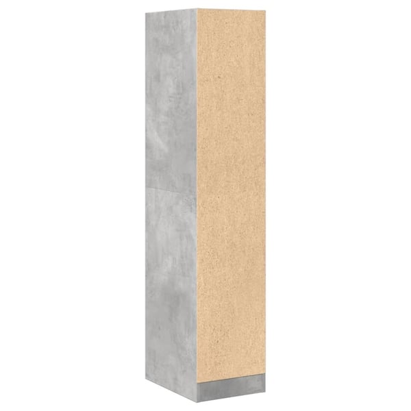 vidaXL Apotekskap betonggrå 30x41x144,5 cm konstruert tre