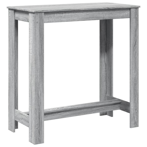 vidaXL Barbord grå sonoma eik 102x50x103,5 cm konstruert tre