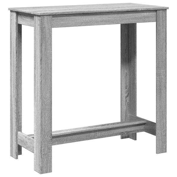 vidaXL Barbord grå sonoma eik 102x50x103,5 cm konstruert tre