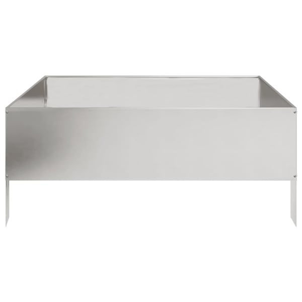 vidaXL højbed 100x100x25 cm rustfrit stål
