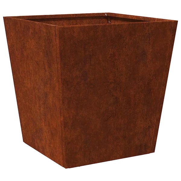 vidaXL Puutarhakukkalaatikot 2 kpl 40x40x40 cm Säänkestävä teräs