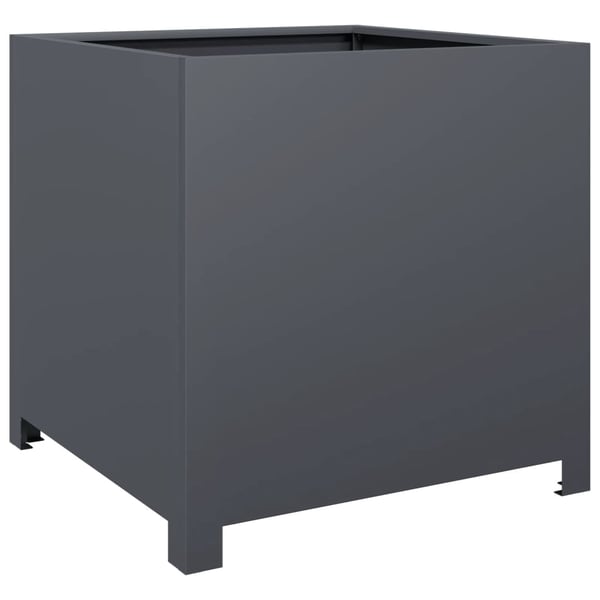 vidaXL Plantekasse antrasitt 50x50x50 cm cortenstål