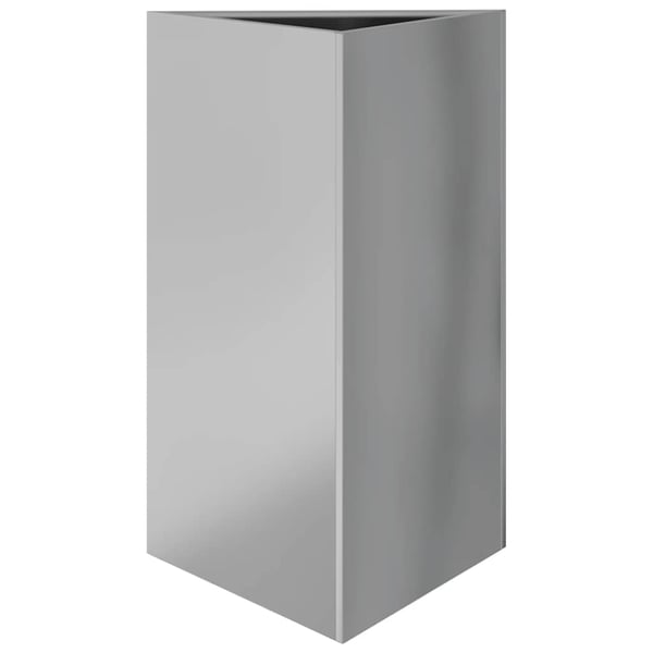 vidaXL Plantekasse trekantet 50x43x75 cm galvanisert stål