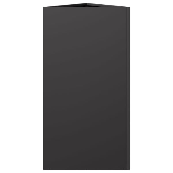 vidaXL Plantekasser 2 stk olivengrønn trekantet 40x34,5x70 cm stål