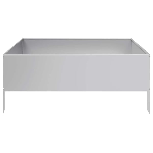 vidaXL Høybed 100x100x25 cm galvanisert stål