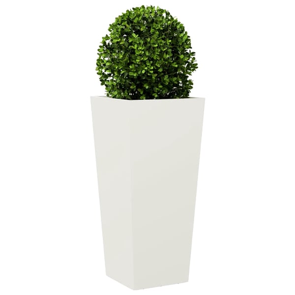 vidaXL Plantekasser 2 stk hvit 35x35x75 cm stål