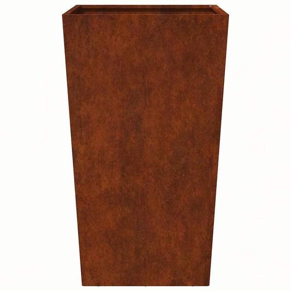 vidaXL Hageplantekar 45x45x75 cm oksidert stål