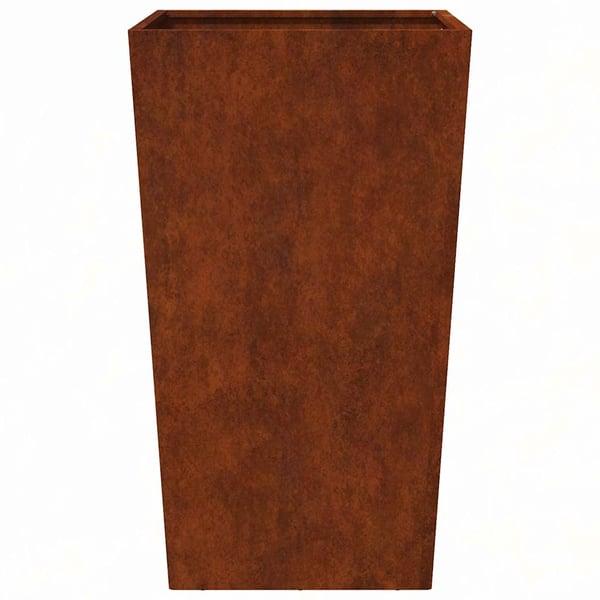 vidaXL Hageplantekar 45x45x75 cm oksidert stål