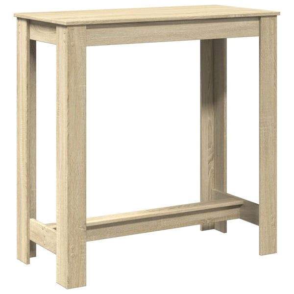 vidaXL Barbord sonoma eik 102x50x103,5 cm konstruert tre