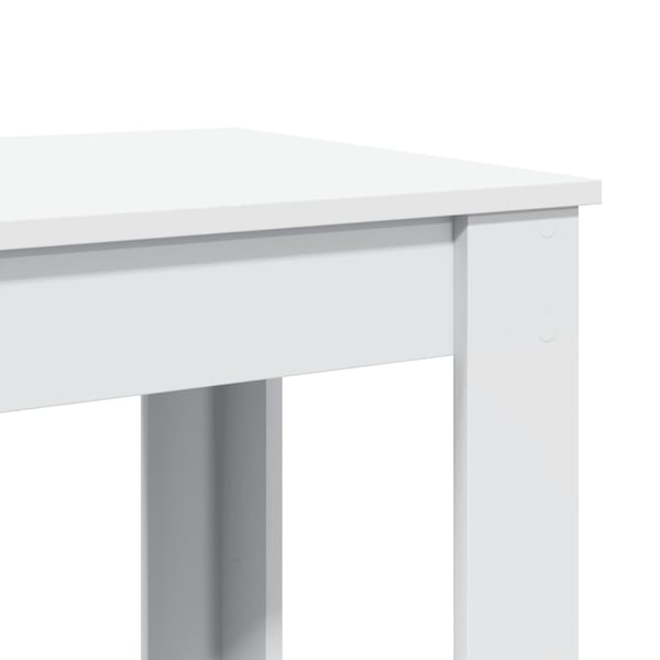 vidaXL Barbord hvit 51x50x103,5 cm konstruert tre