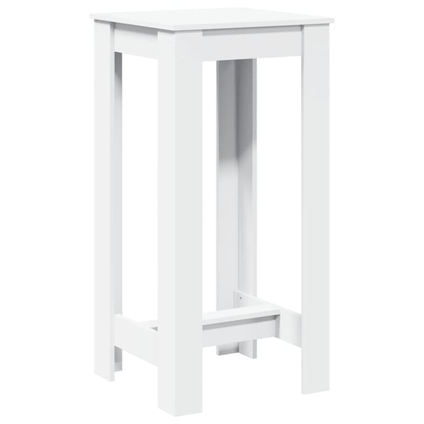 vidaXL barbord 51x50x103,5 cm konstrueret træ hvid