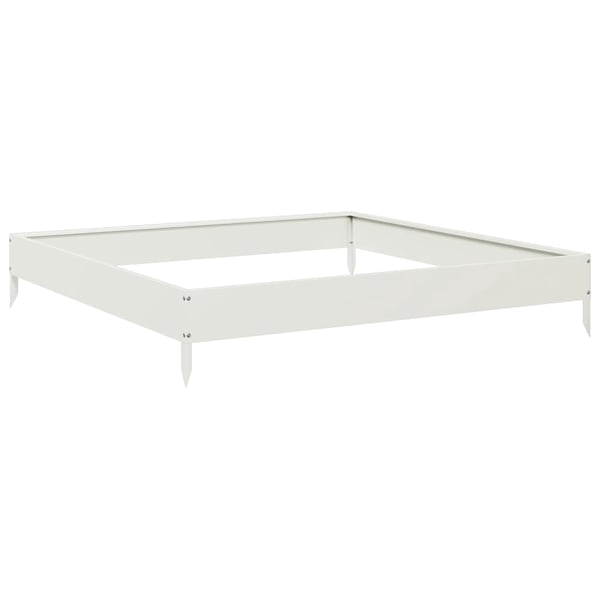 vidaXL højbed 100x100x18,5 cm stål hvid