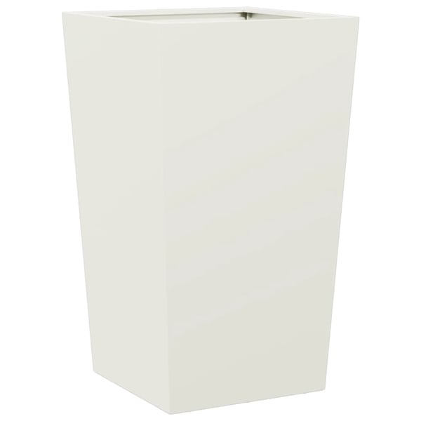 vidaXL Plantekasse hvit 45x45x75 cm stål