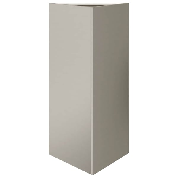 vidaXL Plantekasser 2 stk trekantet 40x40x75 cm oksidert stål