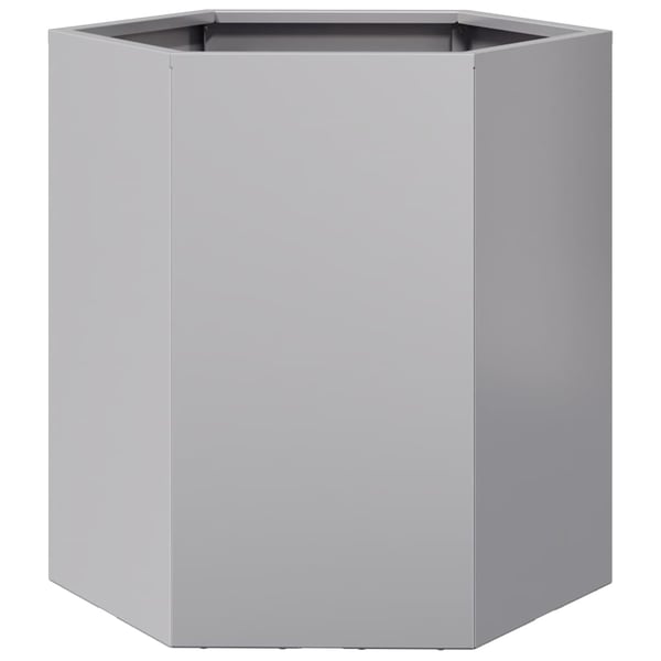 vidaXL Plantekasser 2 stk sekskantet 46x40x45 cm galvanisert stål