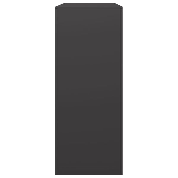 vidaXL Vedstativ svart 100x40x100 cm stål