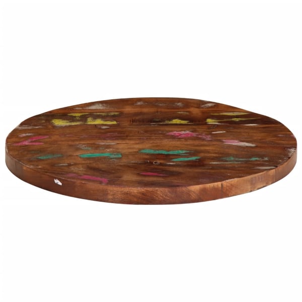 vidaXL Bordplate Ø 40x2,5 cm rund gjenvunnet heltre
