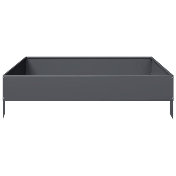 vidaXL Høybed antrasitt 100x100x26 cm stål