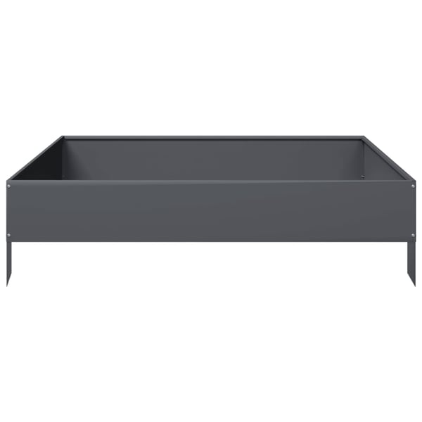 vidaXL Høybed antrasitt 100x100x26 cm stål
