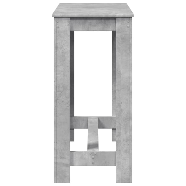 vidaXL Barbord betonggrå 102x50x103,5 cm konstruert tre