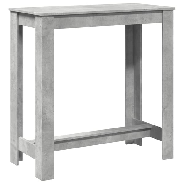 vidaXL Barbord betonggrå 102x50x103,5 cm konstruert tre
