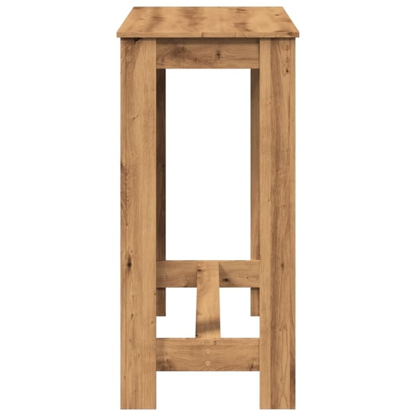 vidaXL Barbord artisan eik 102x50x103,5 cm konstruert tre