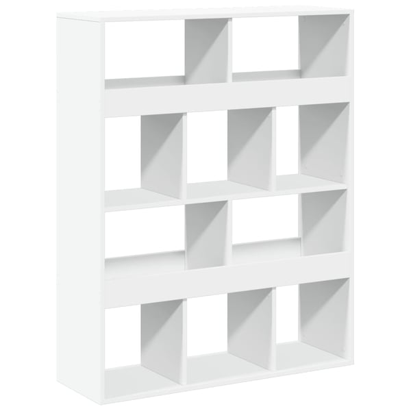 vidaXL Romdeler hvit 100x33x125,5 cm konstruert tre