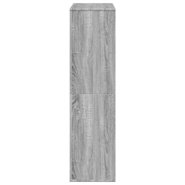 vidaXL Bokhylle grå sonoma 100x33x125,5 cm konstruert tre